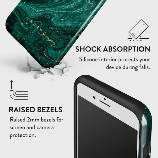 Burga Fashion Tough Back Cover Πλαστικό / Σιλικόνης Πράσινο (iPhone SE 2022/2020)