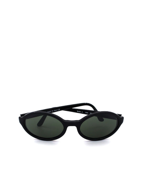 Byblos Sunglasses with Black Plastic Frame and Green Lens B203S 7002