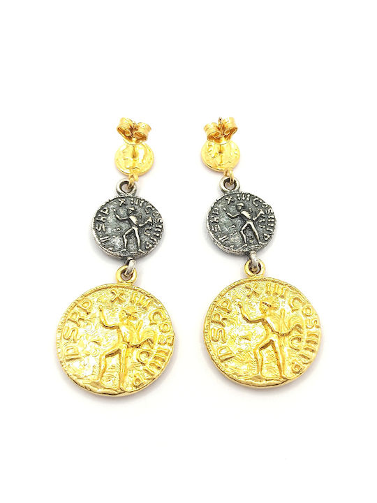 PS Silver Earrings Pendants made of Silver Gold Plated