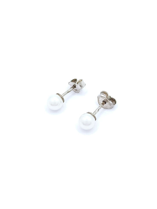 PS Silver Earrings made of Silver with Stones & Pearls