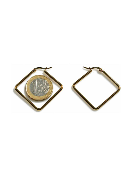 Bizoutaki Earrings made of Steel Gold Plated