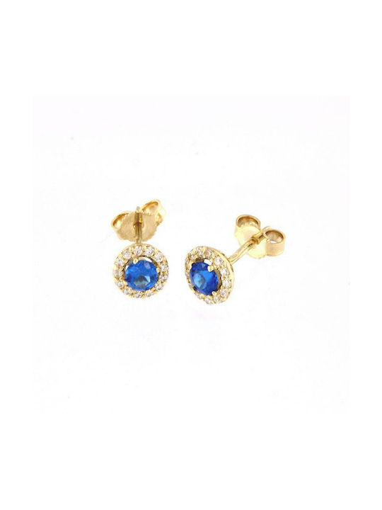 Ios Earrings made of Gold 14K with Stones