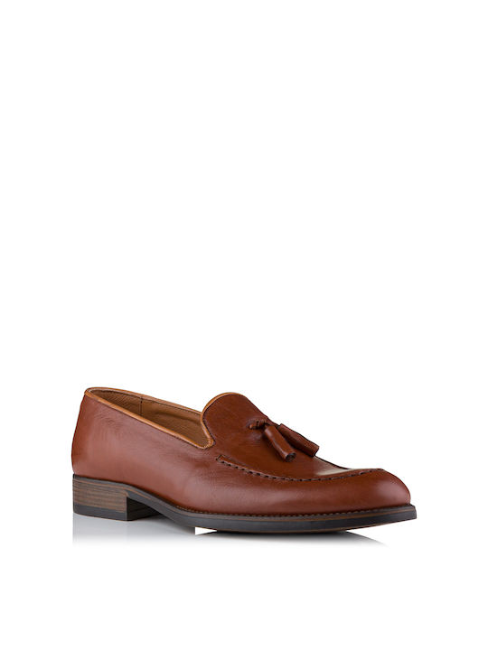 Antonio Shoes Leder Herren Mokassins in Tabac Braun Farbe