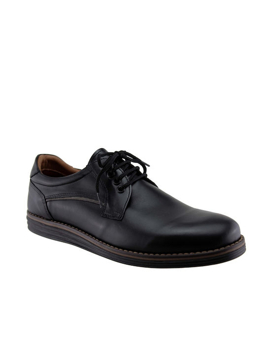 Antonio Shoes Leder Herren Freizeitschuhe Schwarz