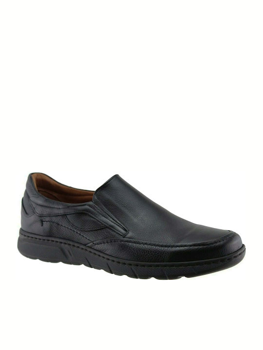 Antonio Shoes Leder Herren Freizeitschuhe Schwarz