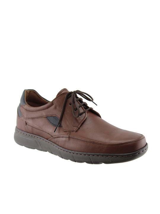 Antonio Shoes Men's Leather Casual Shoes Tabac Brown