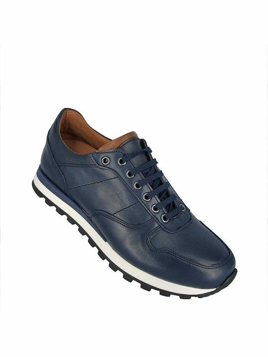 Antonio Shoes Leder Herren Freizeitschuhe Blau