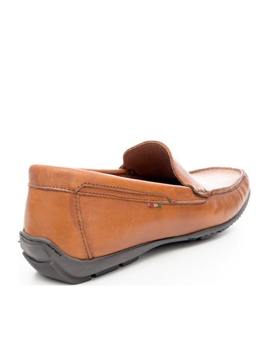 Δερμάτινα Ανδρικά Loafers σε Ταμπά Χρώμα
