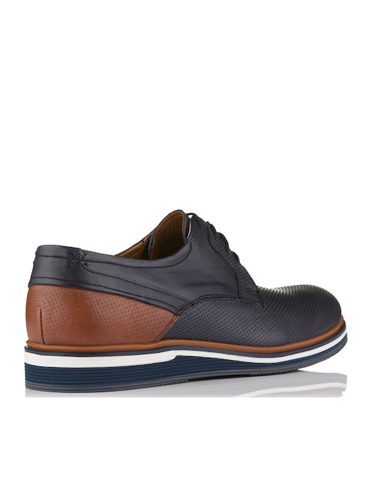 Men's Leather Casual Shoes Blue/Brown