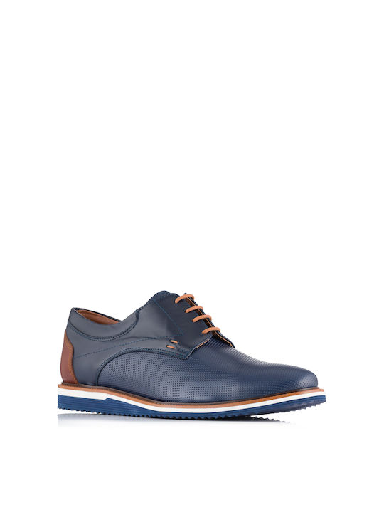 Antonio Shoes Leder Herren Freizeitschuhe Blau