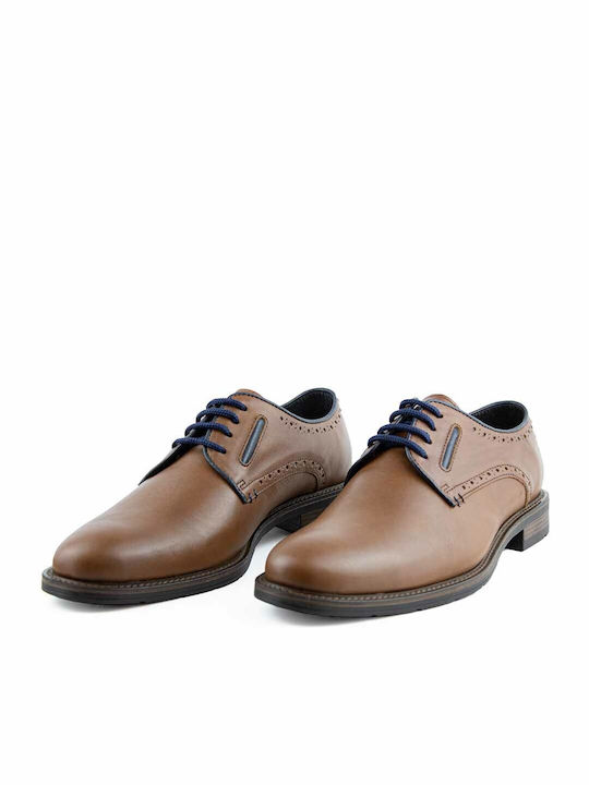 Softies Δερμάτινα Ανδρικά Oxfords Καφέ