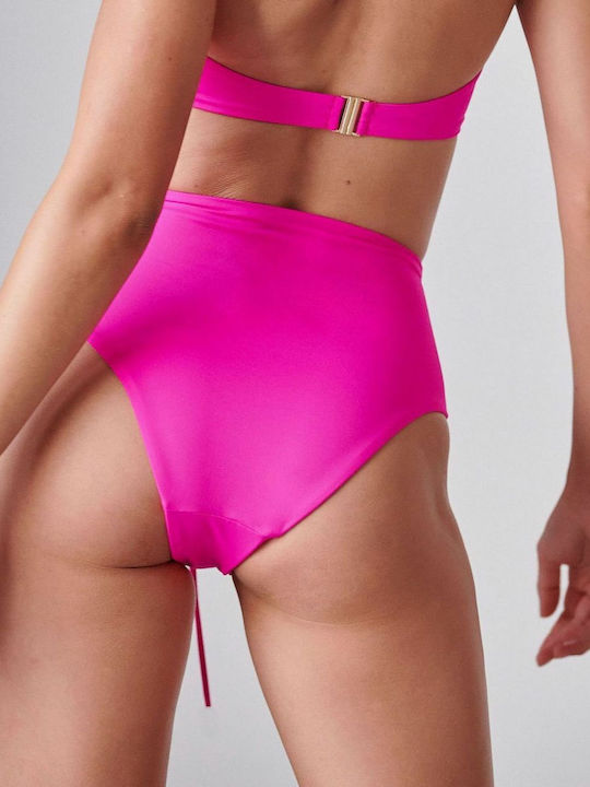 Blu4u Bikini Alunecare Talie înaltă Fuchsia