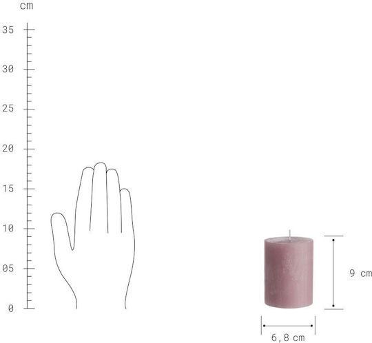 Butlers Dekorative Rose Kerze 6,8x9cm