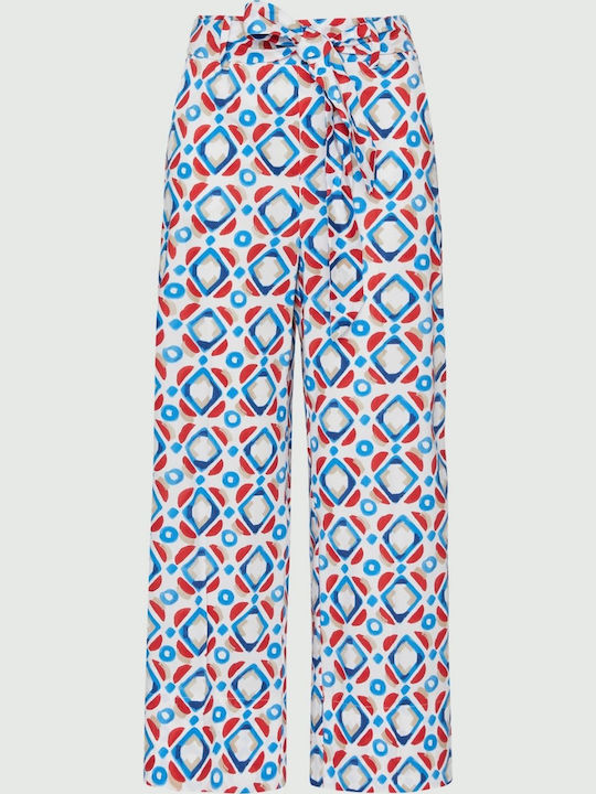 Pantaloni Dama Din Țesătură Albastru