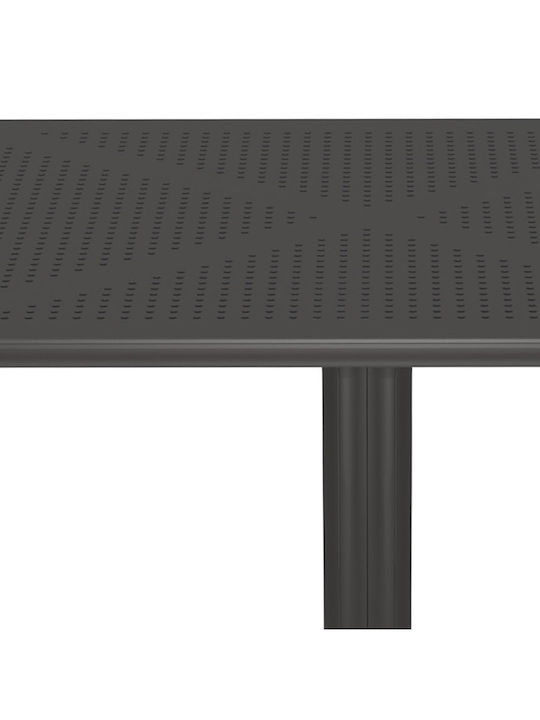 Groovy Outdoor Dinner Polypropylene Table Gray 80x80x74.5cm