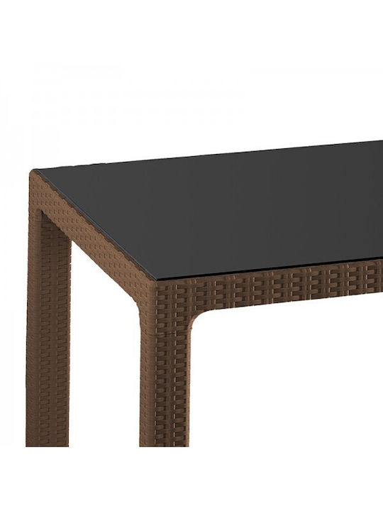 Explore Outdoor Dinner Polypropylene Table Natural 150x90x73.5cm