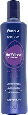 Fanola No Yellow Extra Care Shampoos Color Maintenance for Coloured Hair 350ml