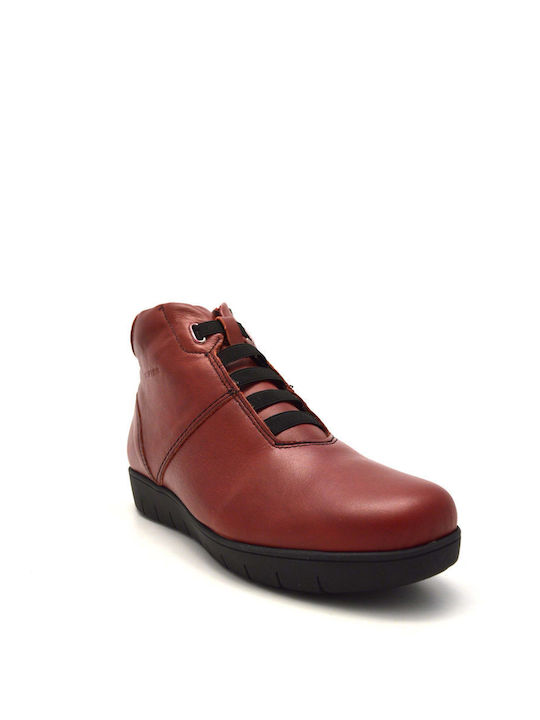 Softies Piele Botine pentru femei Burgundy