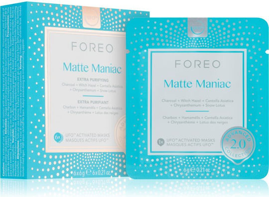Foreo UFO Matte Maniac 2.0 Gesichtsmaske für das Gesicht für Reinigung 6Stück 6gr