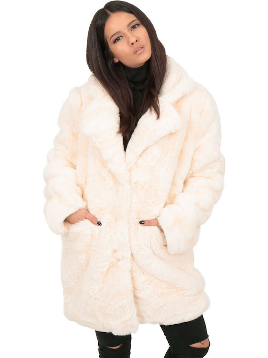 Silia D Women's Long Fur White