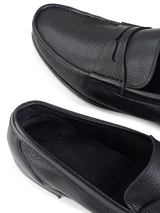 Δερμάτινα Ανδρικά Loafers σε Μαύρο Χρώμα