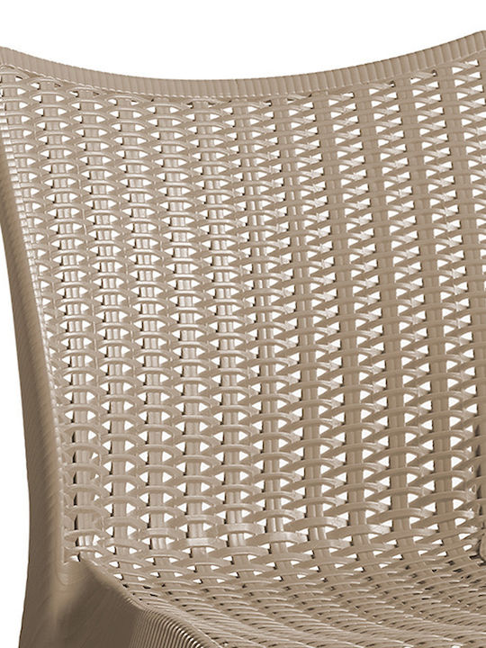Outdoor Chair Polypropylene Confident Beige 50x55x83cm