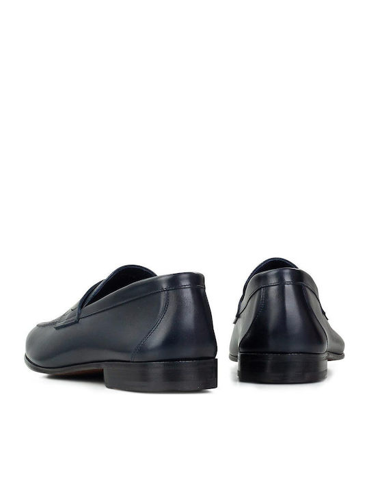 Men's Leather Moccasins Blue