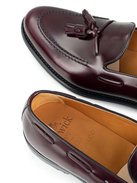 Mocasini barbati in Burgundy Culori