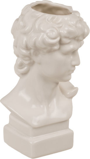 Out of the Blue Vază Ceramică Apollon Albă 9.5x9.5xÎ17cm