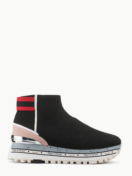 Liu Jo Maxi Wonder 4 Sneakers Μαύρα