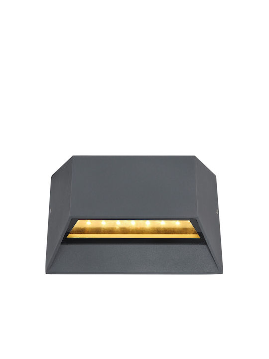 Globo Lighting Wall-Mounted Outdoor Ceiling Light LED IP54 7W with Warm White Light 14.8x10εκ.