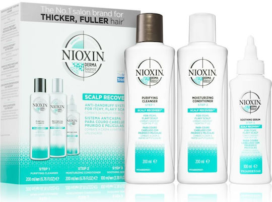 Nioxin Sculp Recovery Σετ Θεραπείας Μαλλιών με Σαμπουάν, Conditioner και Serum 3τμχ