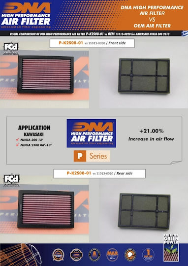 DNA Filters Въздушен Филтър За Мотоциклет Kawasaki Z300