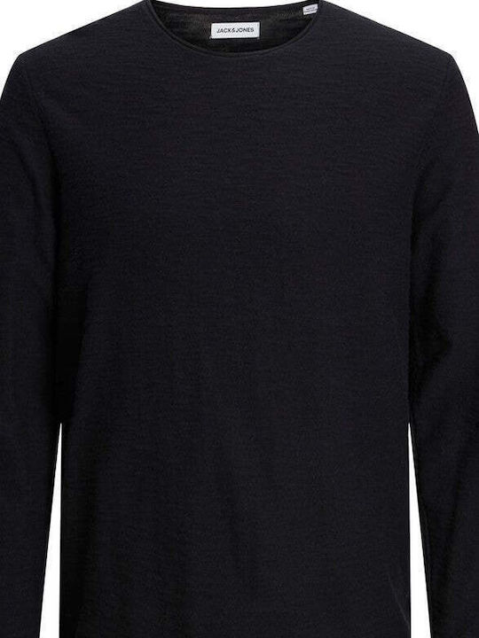 Jack & Jones Herren Langarm-Pullover Schwarz