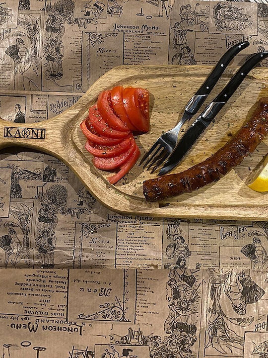 Nakaro Wood Servierplatte mit Griff Hölzernes 48x21cm 1Stück