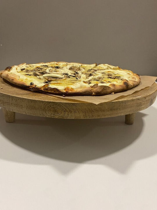 Nakaro Wood Pizza-Servierplatte Hölzernes 40x40x8.5cm 1Stück