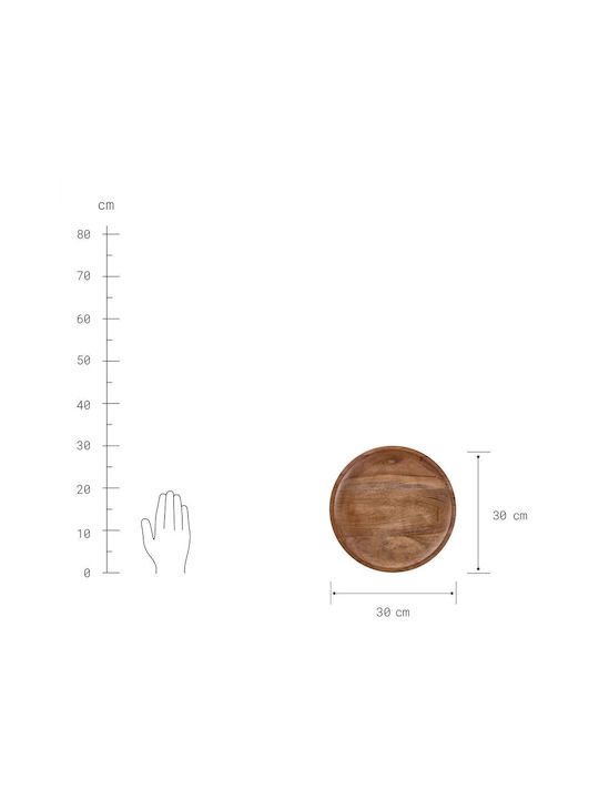 Butlers Platou de Servire Lemn 30x30x1.8buc 1buc