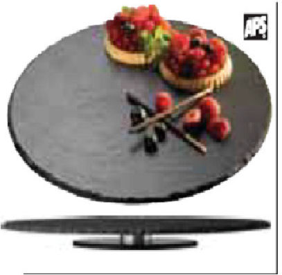 APS Servierplatte Drehend Stein 32x32cm 1Stück