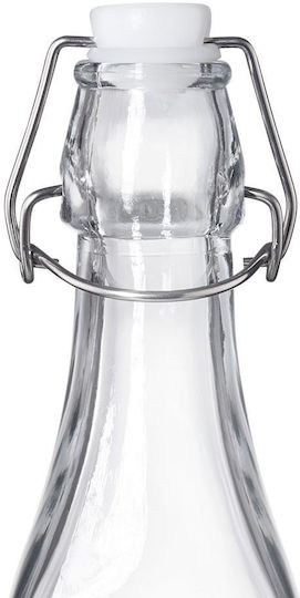 Butlers Flasche Wasser Glas mit Clip Transparent 500ml