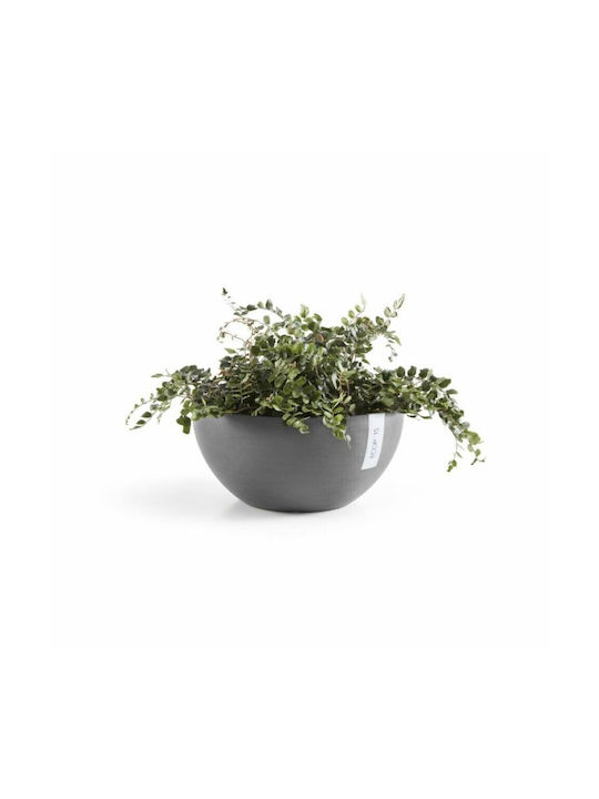 Ecopots Brussels Flower Pot Hanging 35x16.5cm in Gray Color 74.001.35G