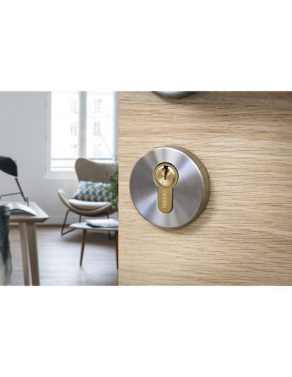 Thirard Lock Cylinder 75mm (35-40) with 3 Keys Gold