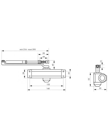 Thirard Door Return Mechanism Door Silver