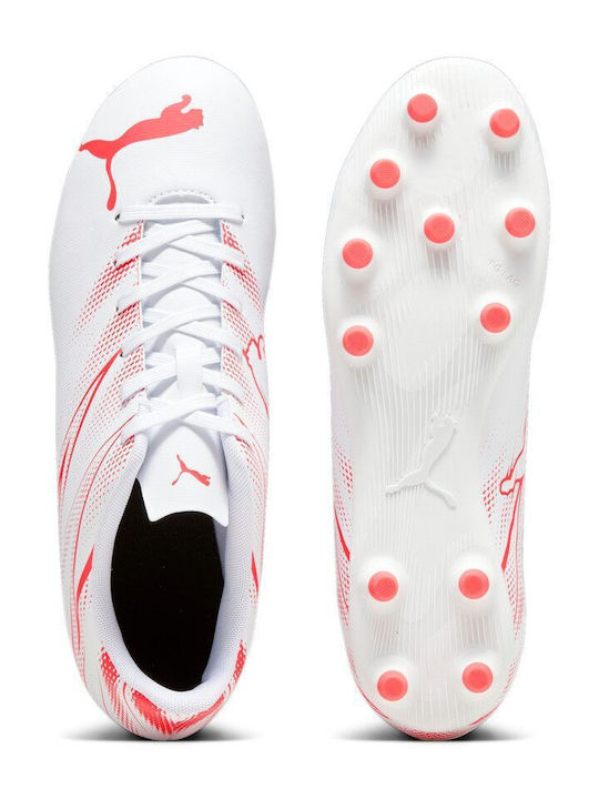 PUMA Attacanto Football Shoes with Cleats White