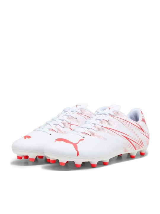 PUMA Attacanto Football Shoes with Cleats White