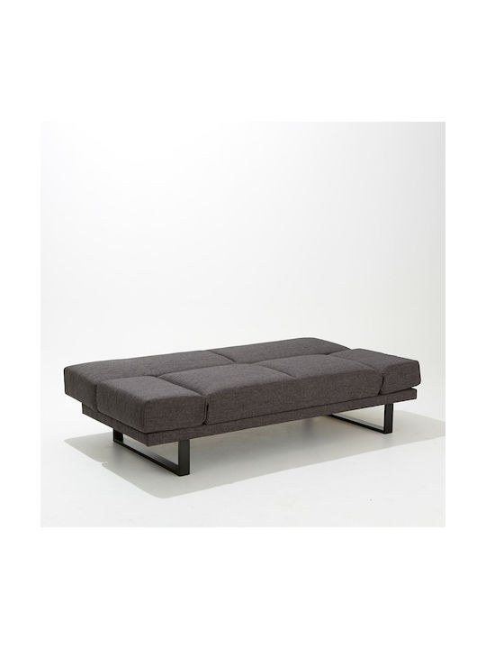 Three-Seater Couch Bed Gray 194x89x84 cm