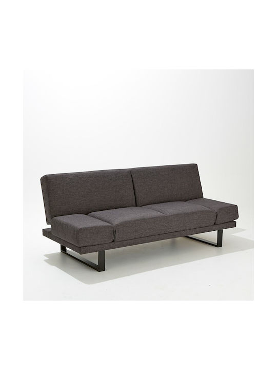 Three-Seater Couch Bed Gray 194x89x84 cm