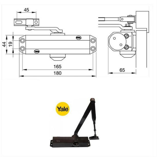 Yale 300 Door Return Mechanism Door Brown