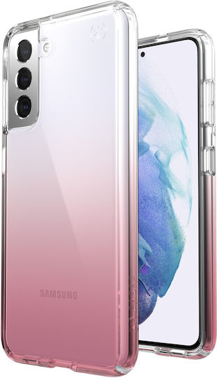 Speck Presidio Perfect-Clear Back Cover Plastic Pink (Galaxy S21)