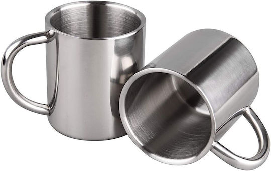 Koupakoupa Κούπα Μεταλλική Ασημί 300ml
