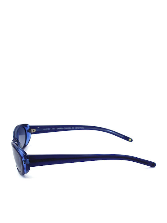 Benetton Women's Sunglasses with Blue Plastic Frame and Blue Lens UCB482 PA9